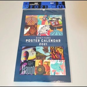 Disney Parks Attractoons 2021 Poster Calendar